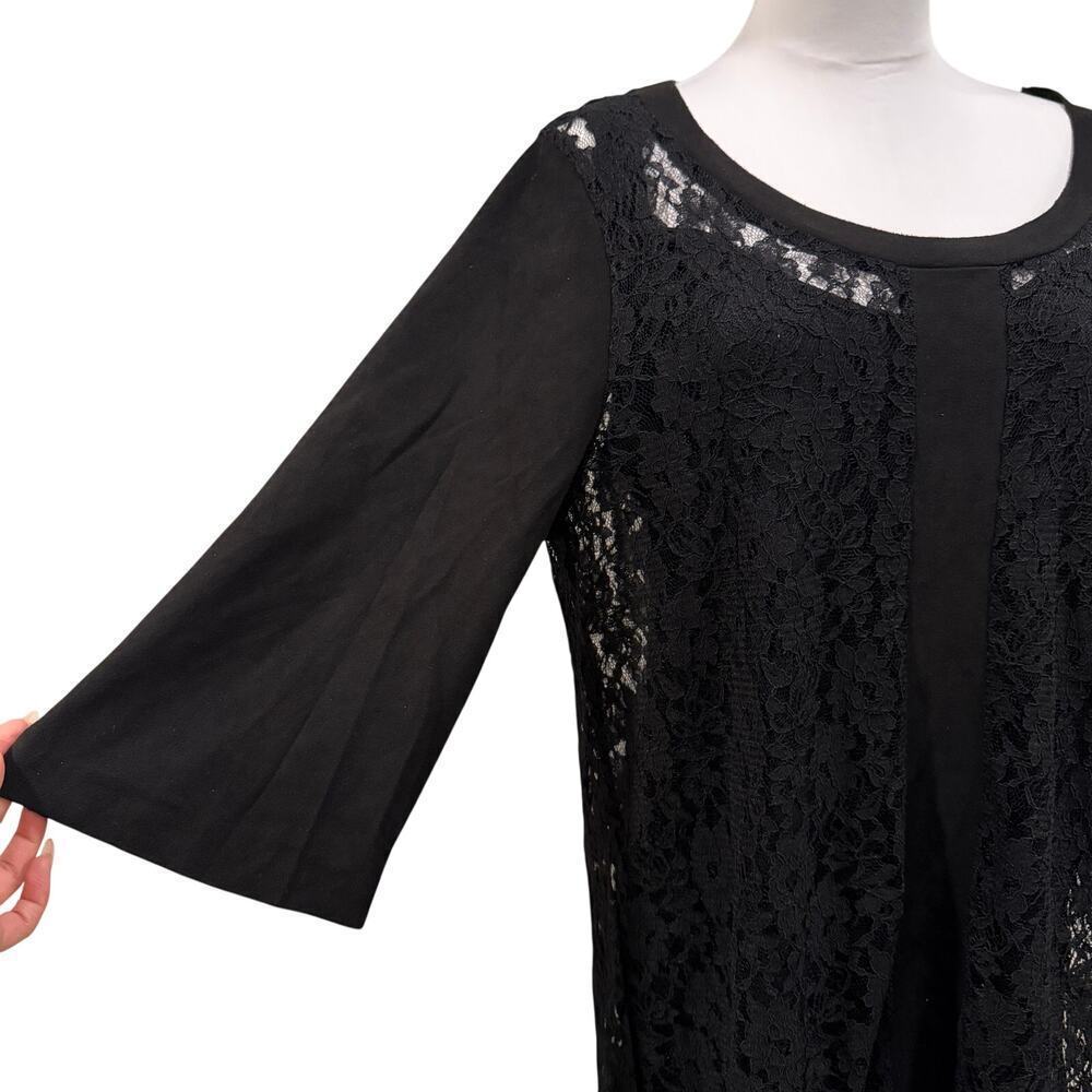 Simply Noelle Lace Up Back Tunic Mini Dress XL Whimsigoth Corset Back Witchy - Picture 5 of 11